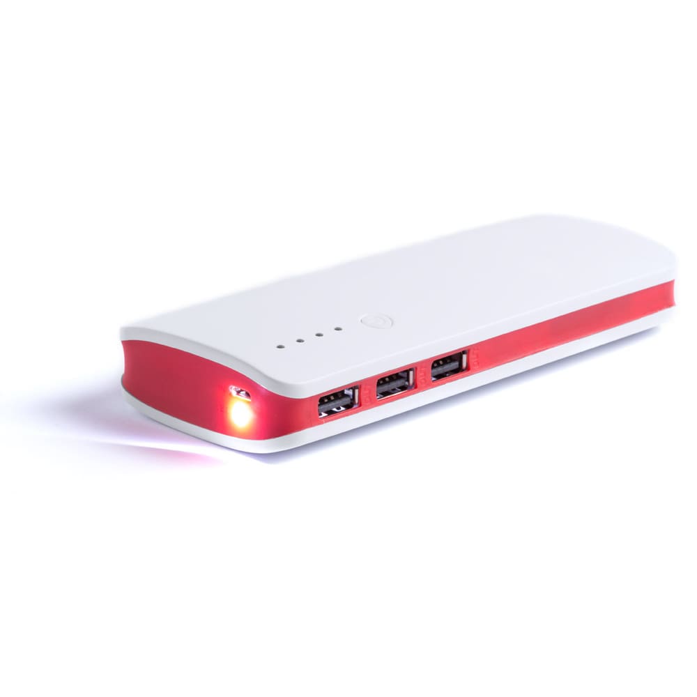 Powerbank Dean - 10.000 mAh | 3 poorten | LED zaklamp
