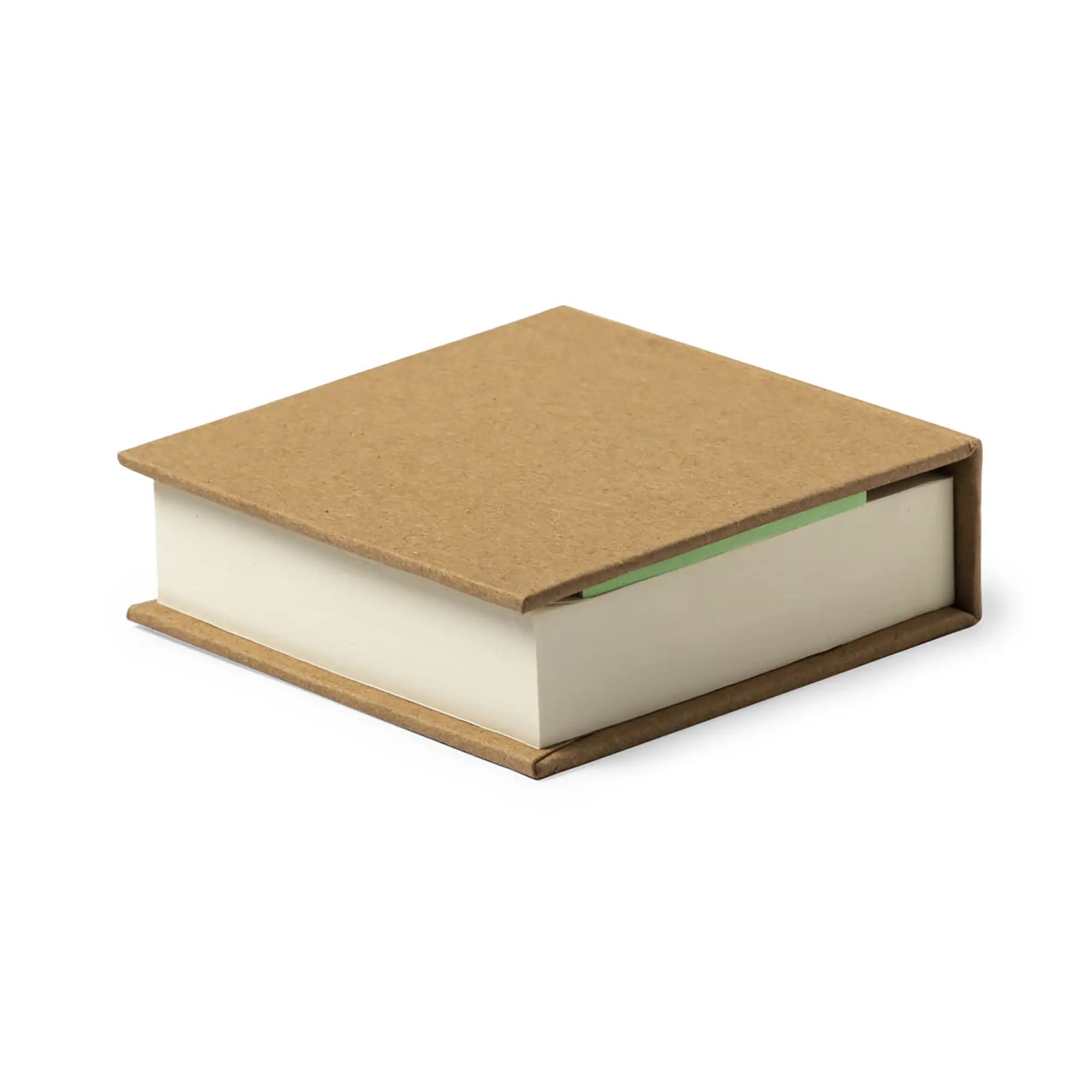 Bloc-notes – Carton Recyclé | 200 Feuilles | 125 Notes Adhésives | Couverture Rigide | Pour Bureau