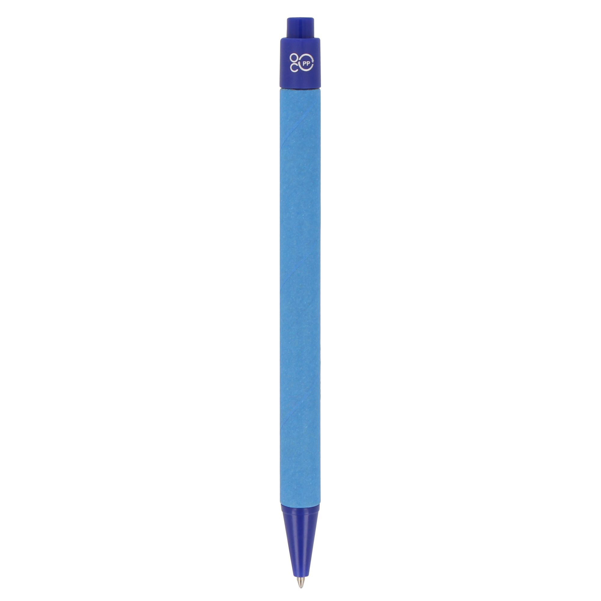 Stylo – Papier recyclé & RPP | Encre bleue | Mécanisme à bouton-poussoir
