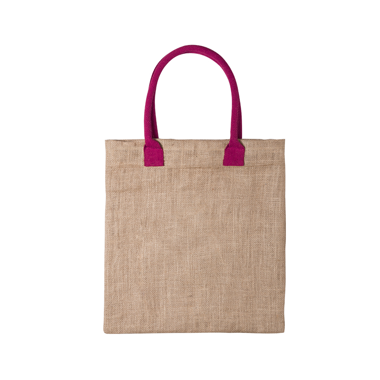 Sac en jute | 240 gr/m2 | 41 x 38 cm | Poignées colorées