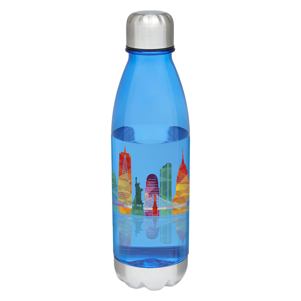 685 ml Trinkflasche – SK-Kunststoff | Edelstahl | Auslaufsicherer Schraubdeckel | BPA-frei