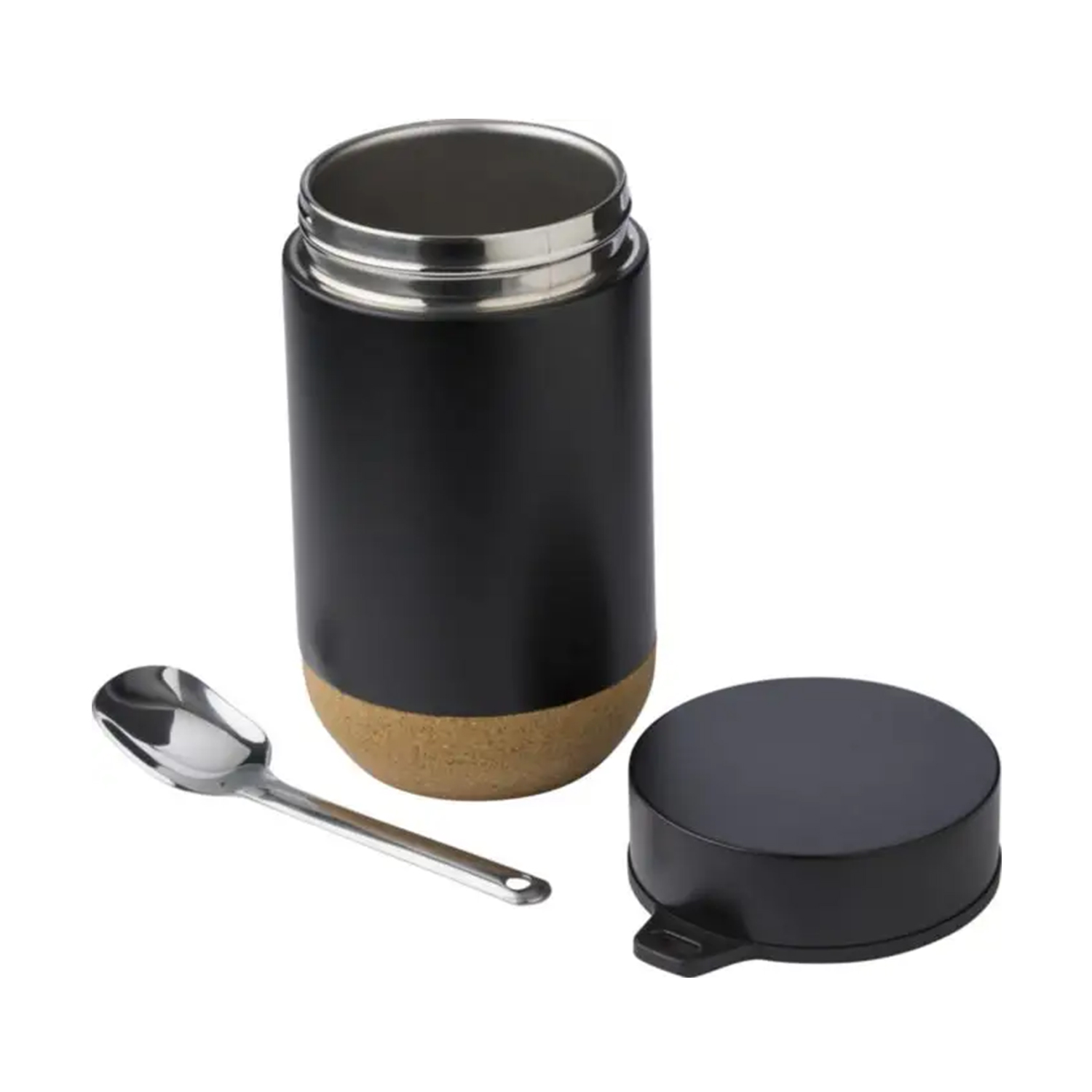 Bicchiere acciaio inox – Dettaglio in bambù | 400 ml | Doppia parete