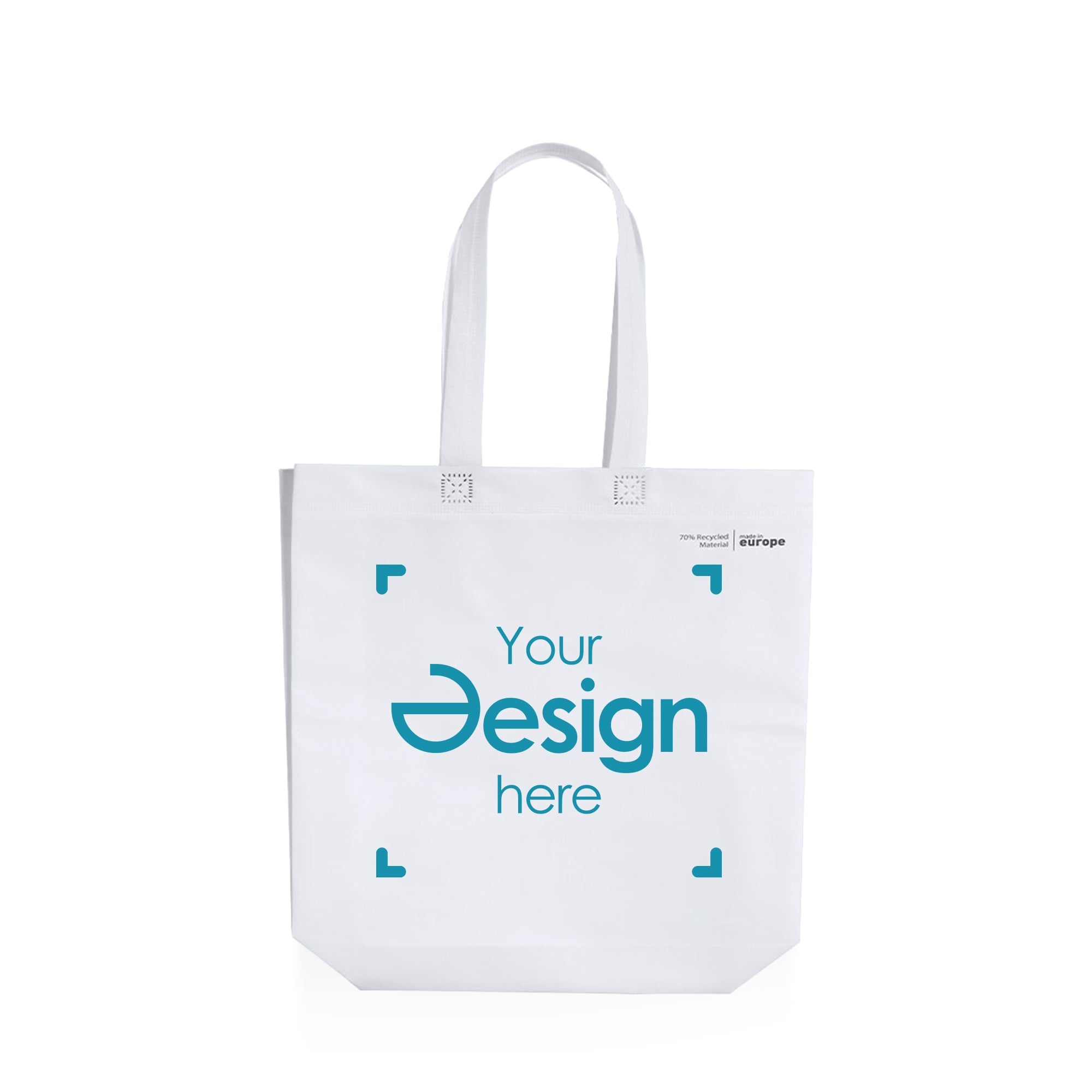 Non-woven shopper Isa - Gerecycled | 80 gr/m² | Staand