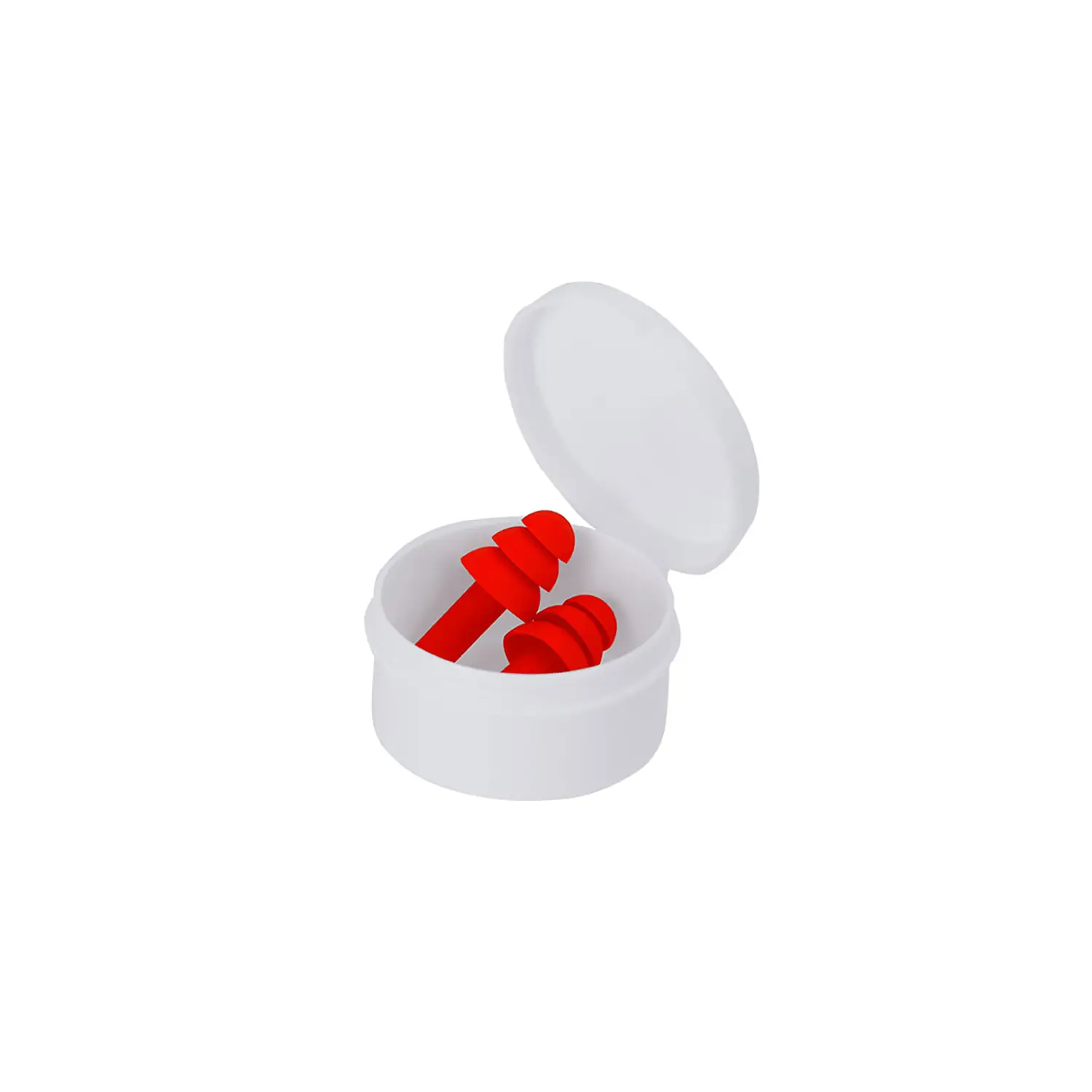 Bouchons d’oreilles silicone – Boîte transparente | Réutilisables | Confortables