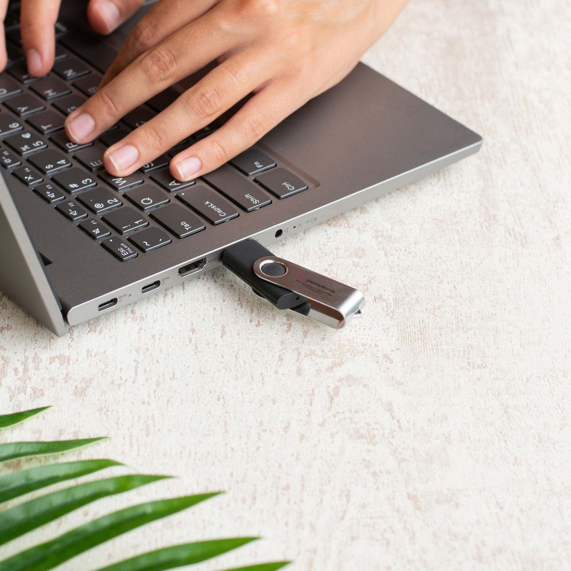 USB-stick Techmate | 4-32 GB | Tot twee kleuren bedrukking