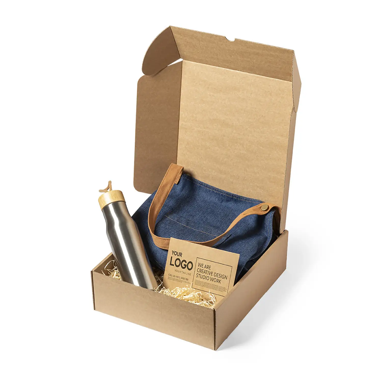 Geschenkbox – XL | FSC® Karton | Kraft-Look | Nachhaltig