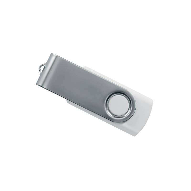USB-Stick Rotate | Silber Kappe + Farbiger Stick | 4-64 GB | 1-2 Farbdruck