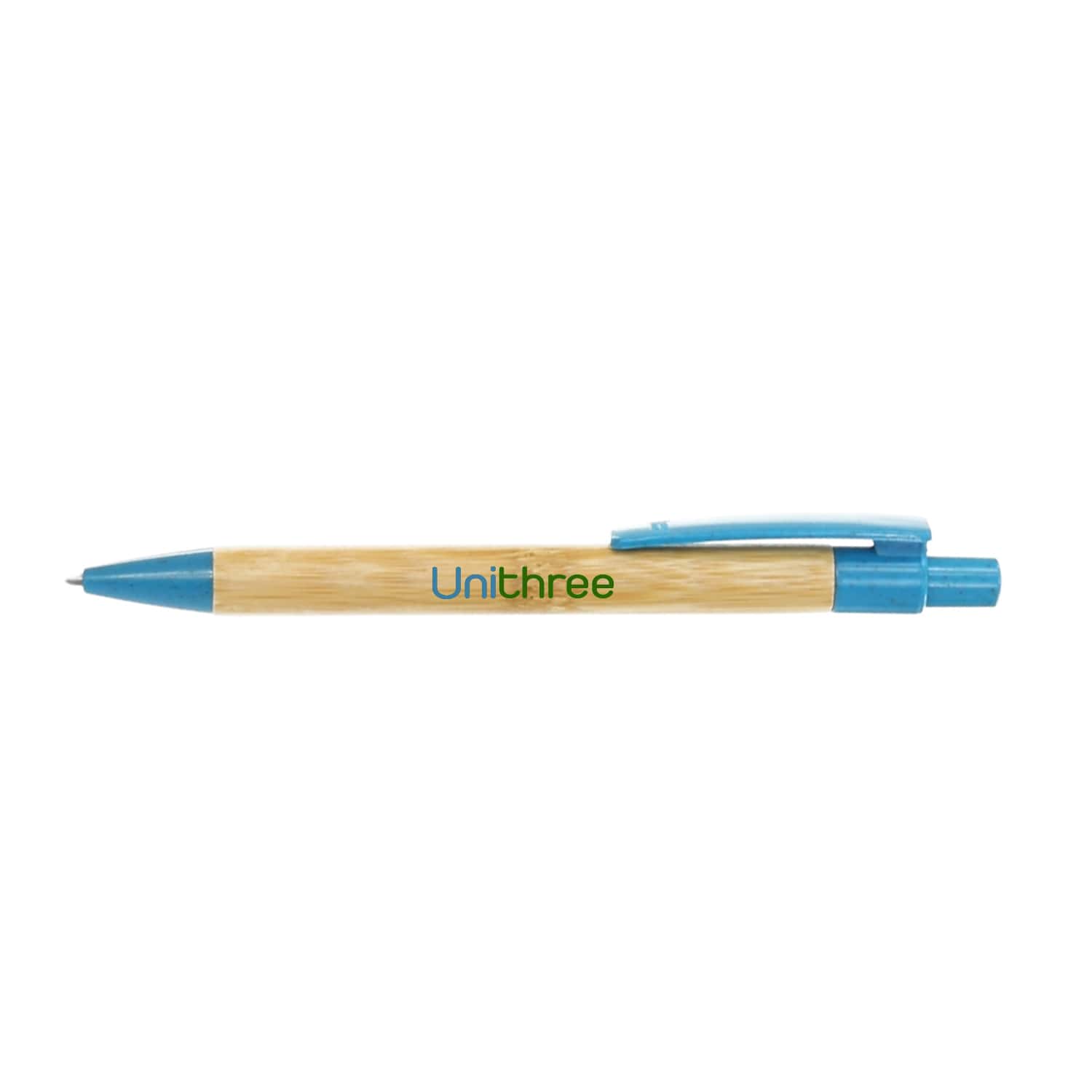 Stylo à bille | Bambou & paille de blé | Couleurs diverses | Impression jusqu'à 4 couleurs