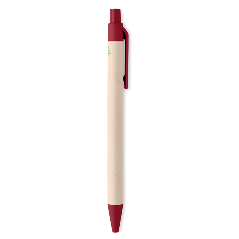 Stylo à bille | Fabriqué à partir de briques de lait recyclées | Mécanisme à clic | Encre bleue