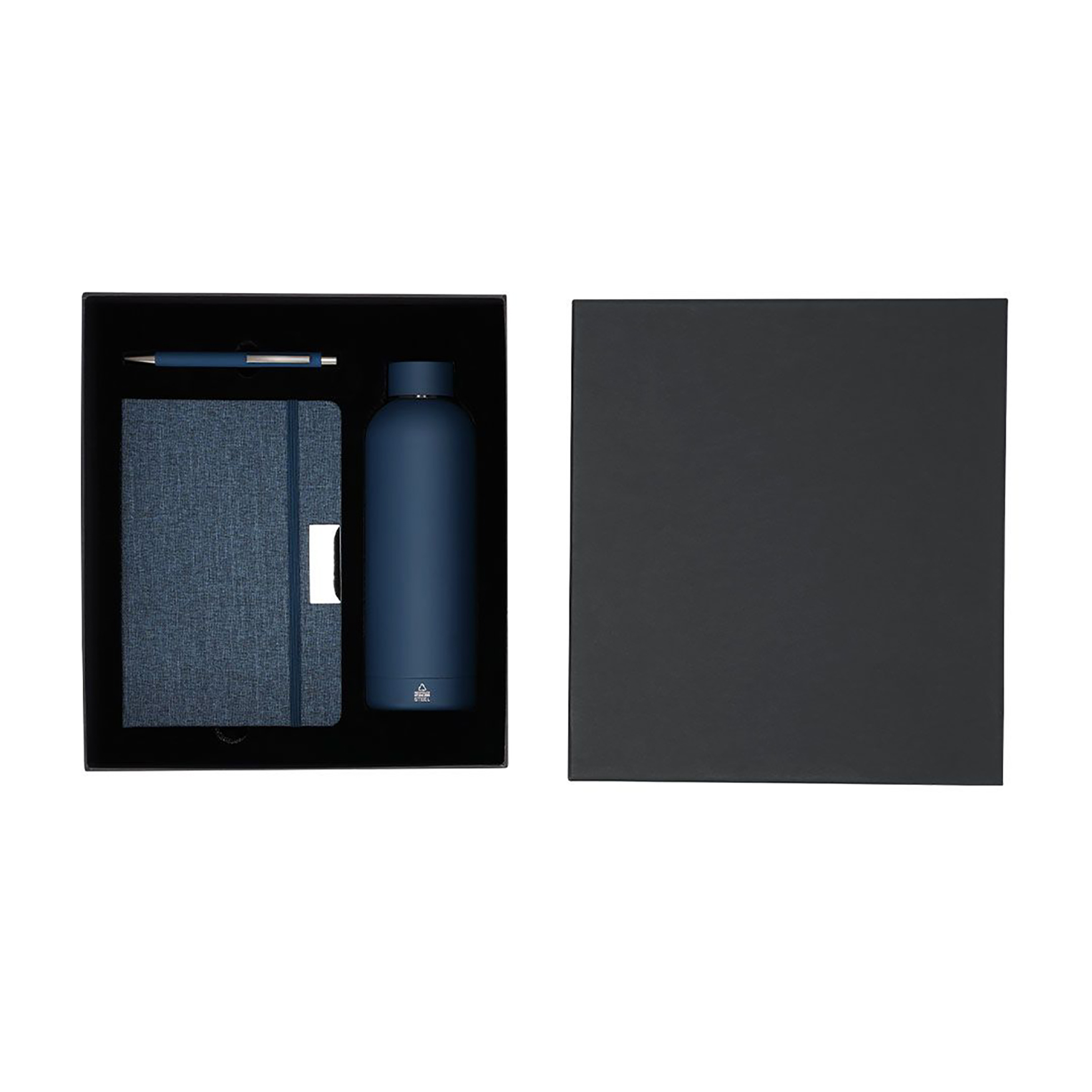 Geschenkset | Notizbuch & Stift | Edelstahl 500 ml