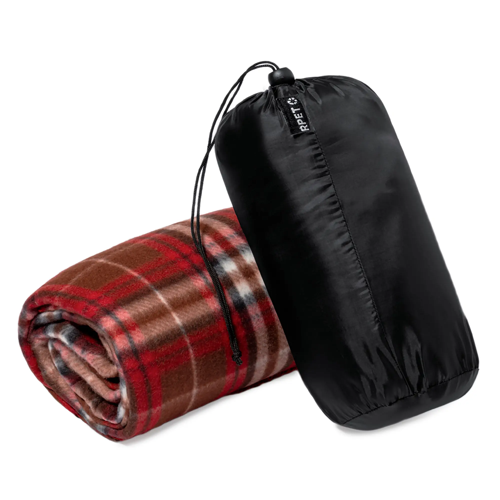 Deken Dieke 120×150 cm | Zacht RPET | Warm fleece | Opvouwbaar in pouch