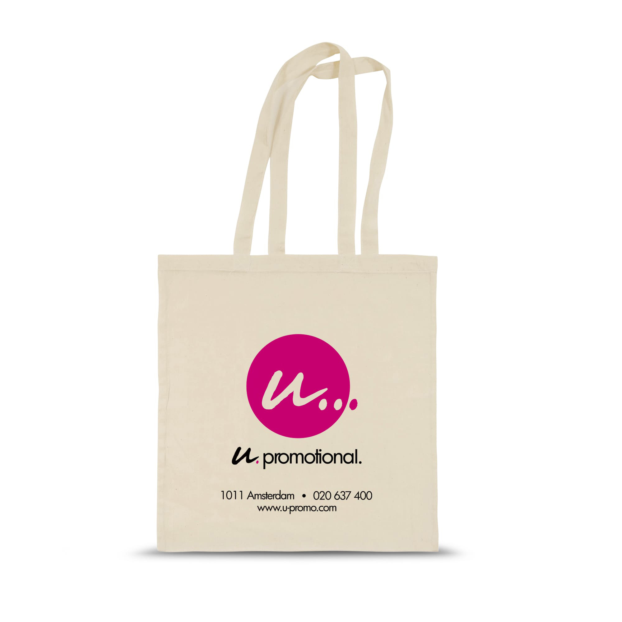 Baumwolltasche Hamburg - Beige | 125 g/m² | Große Druckfläche
