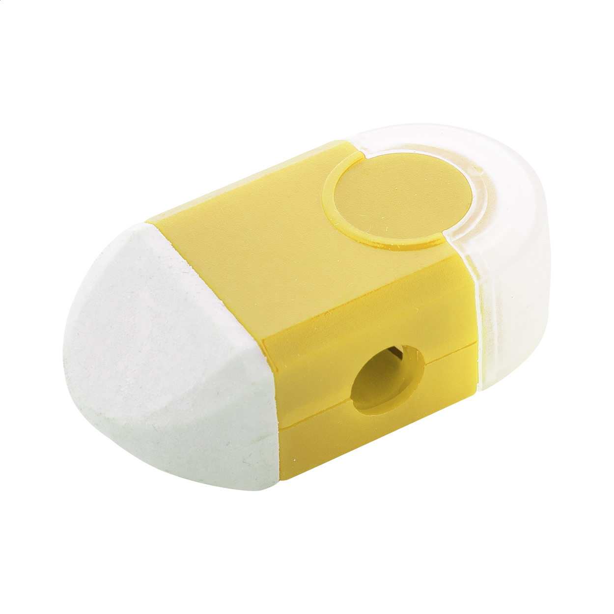 Taille-crayon avec gomme – Design 2-en-1 | Compact | Pratique
