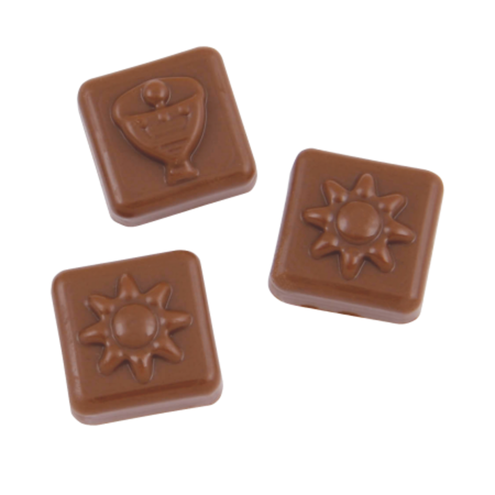 Calendario dell’Avvento A4 – 60 g di cioccolato belga Callebaut | Stampa a colori | 24 caselle