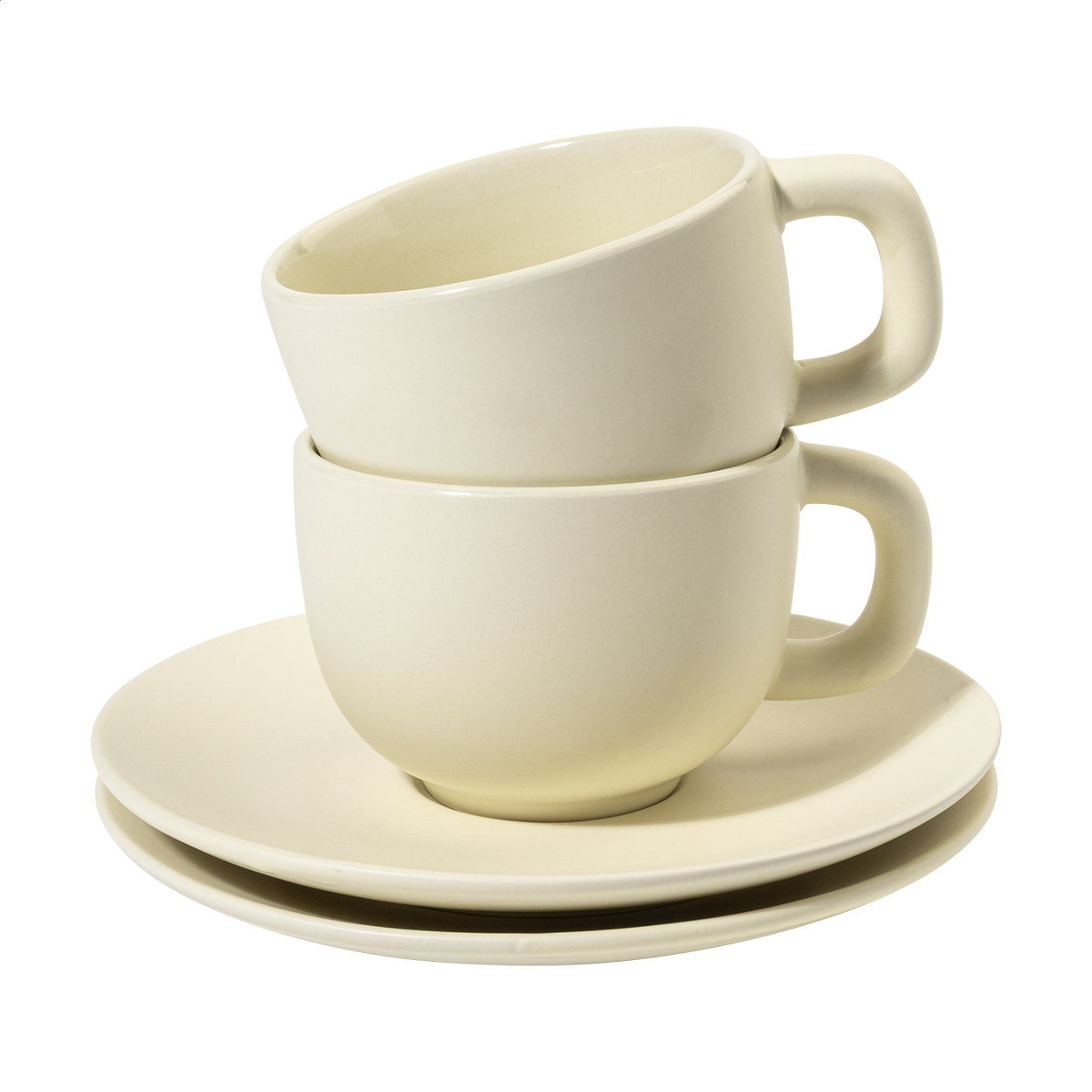 Set de tasses à cappuccino – Céramique de haute qualité | Finition mate | Lot de 2