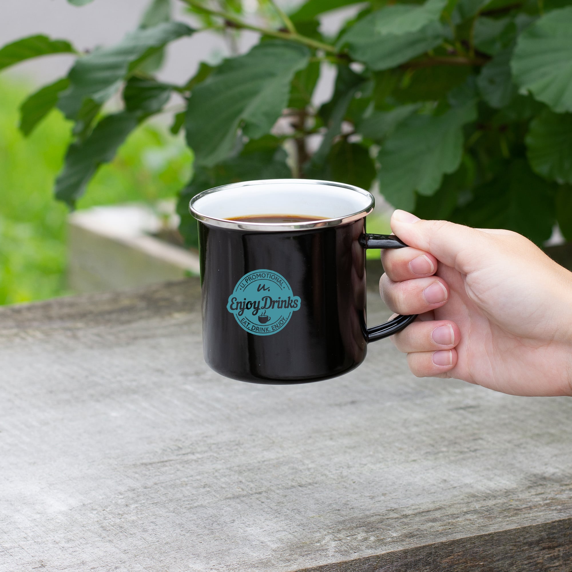 Mug en émail - 350 ml | Métal et émail | Emballé individuellement