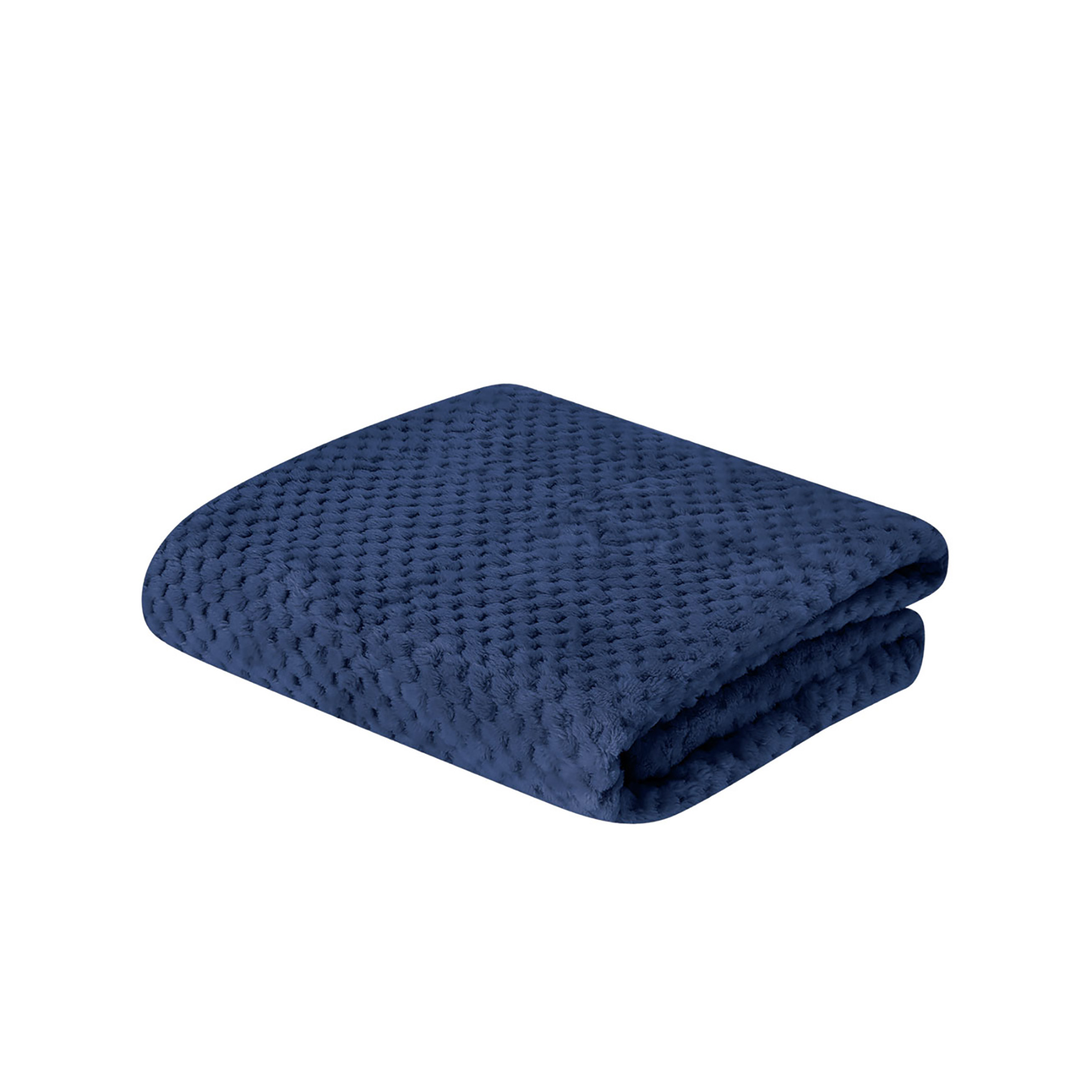 Plaid en polaire – Polyester 240 g/m² | Motif losanges | 110 × 160 cm | Extra doux
