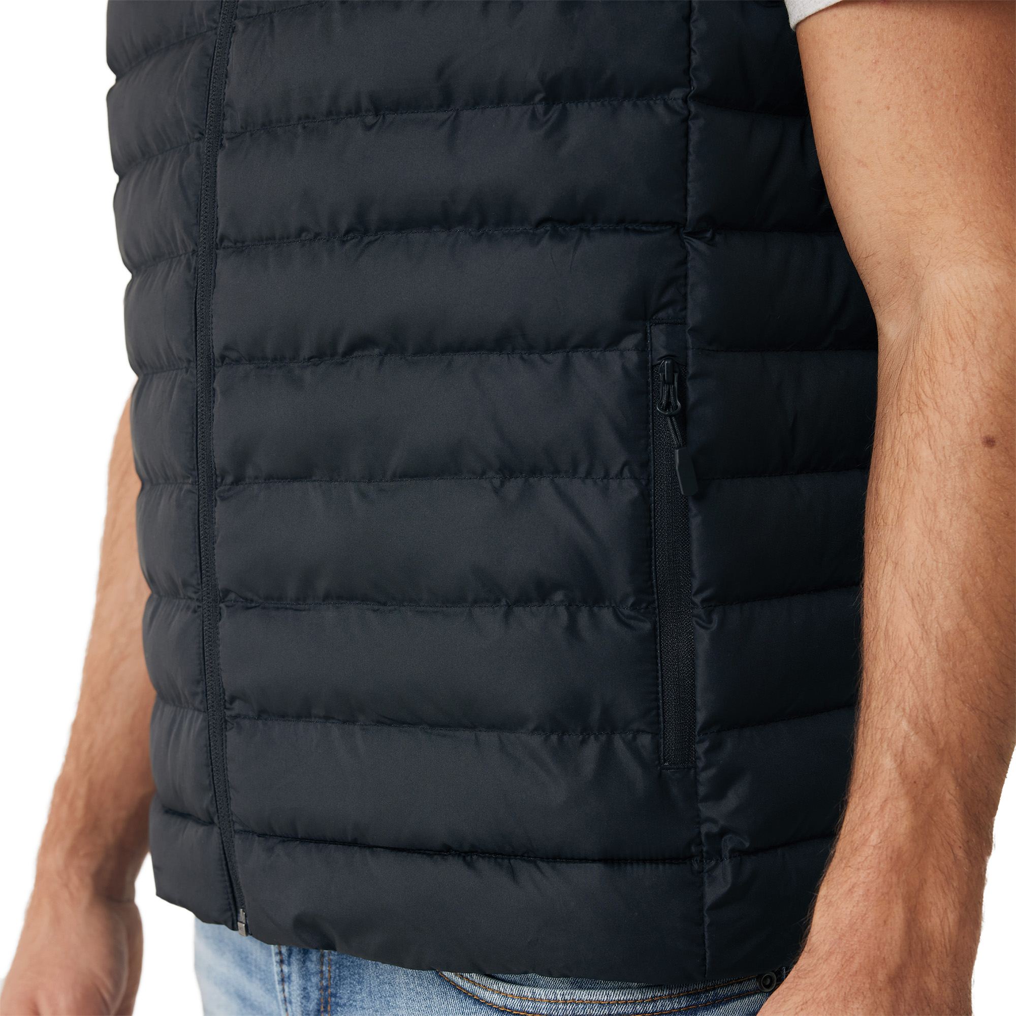 Iqoniq Meru Bodywarmer - Herren | Recyceltes Polyester | Reißverschluss-Zipper