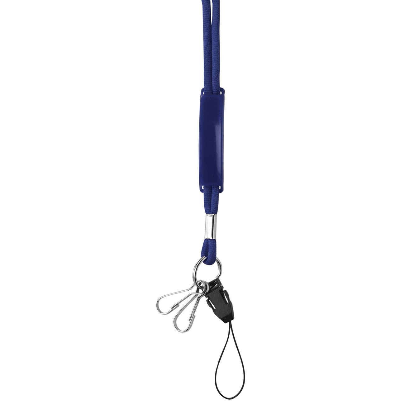 Cordino colorato - rosso | 2 moschettoni & clip in PVC