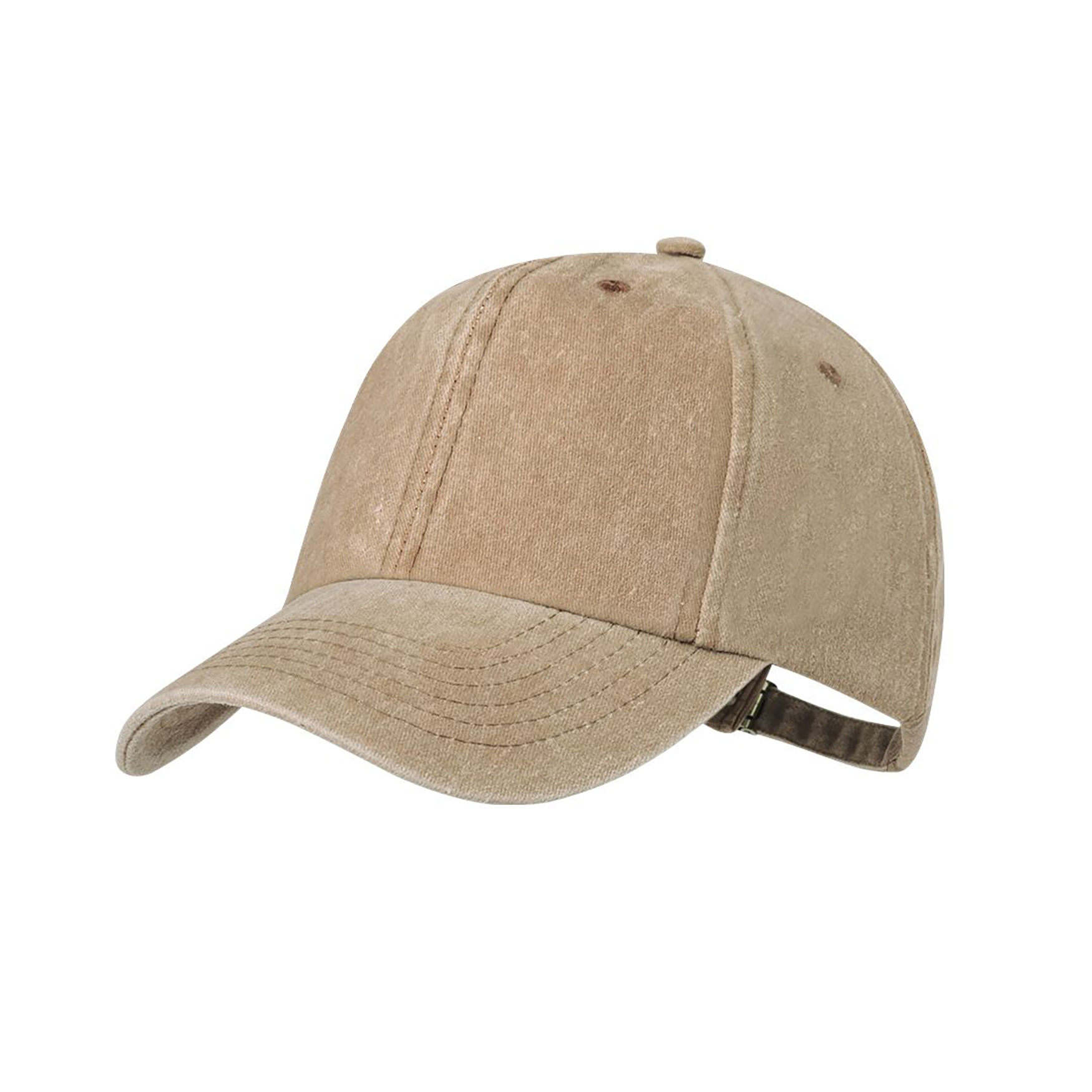 Cap - Baumwolle | Gewaschener Look | Metallschnalle