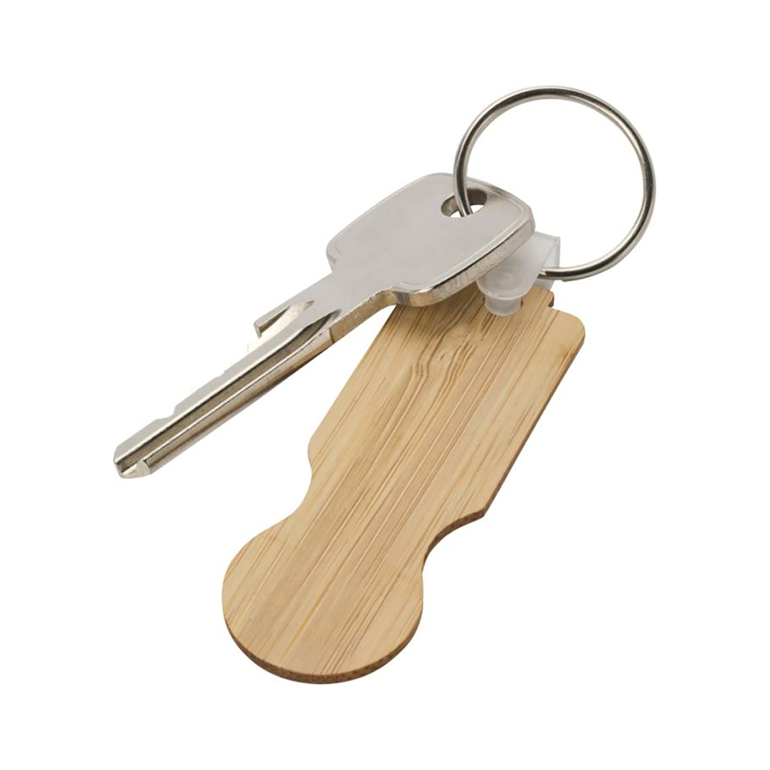 Portachiavi in bambù - Naturale | Gettone per carrello | FSC Bambù