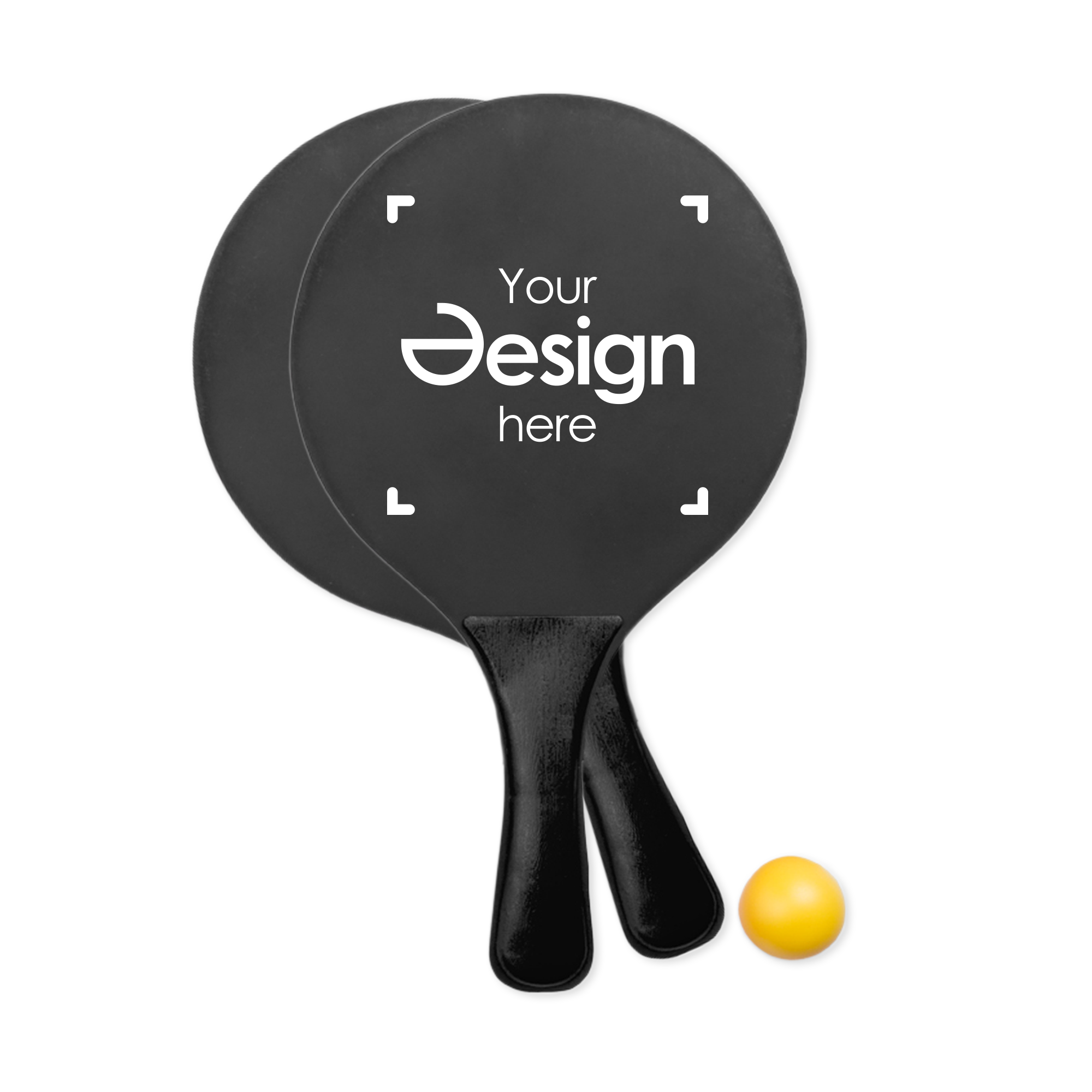 Ensemble de tennis de plage coloré | Bois et plastique | Impression 1 couleur