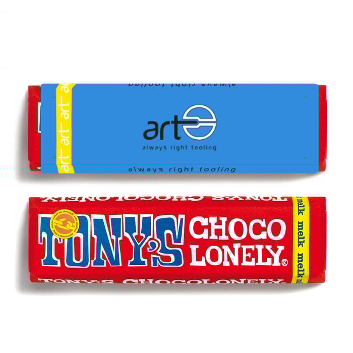 Tony Chocolonely - Carta in crescita | 50 grammi | Manica all-over