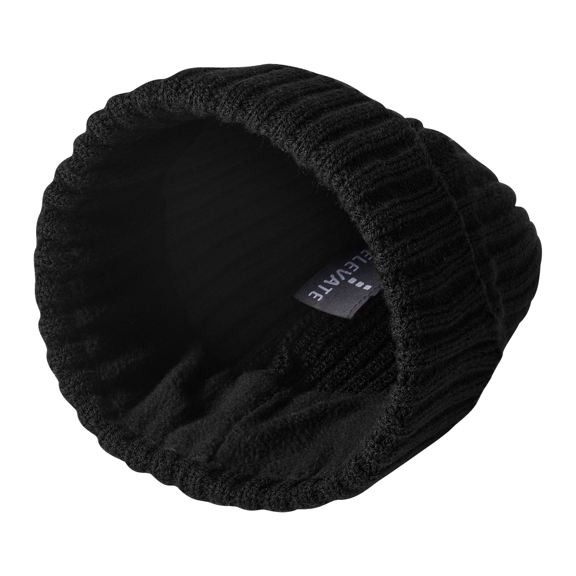 Ribgebreide muts Loek - Acryl | Met fleecevoering | Borduring