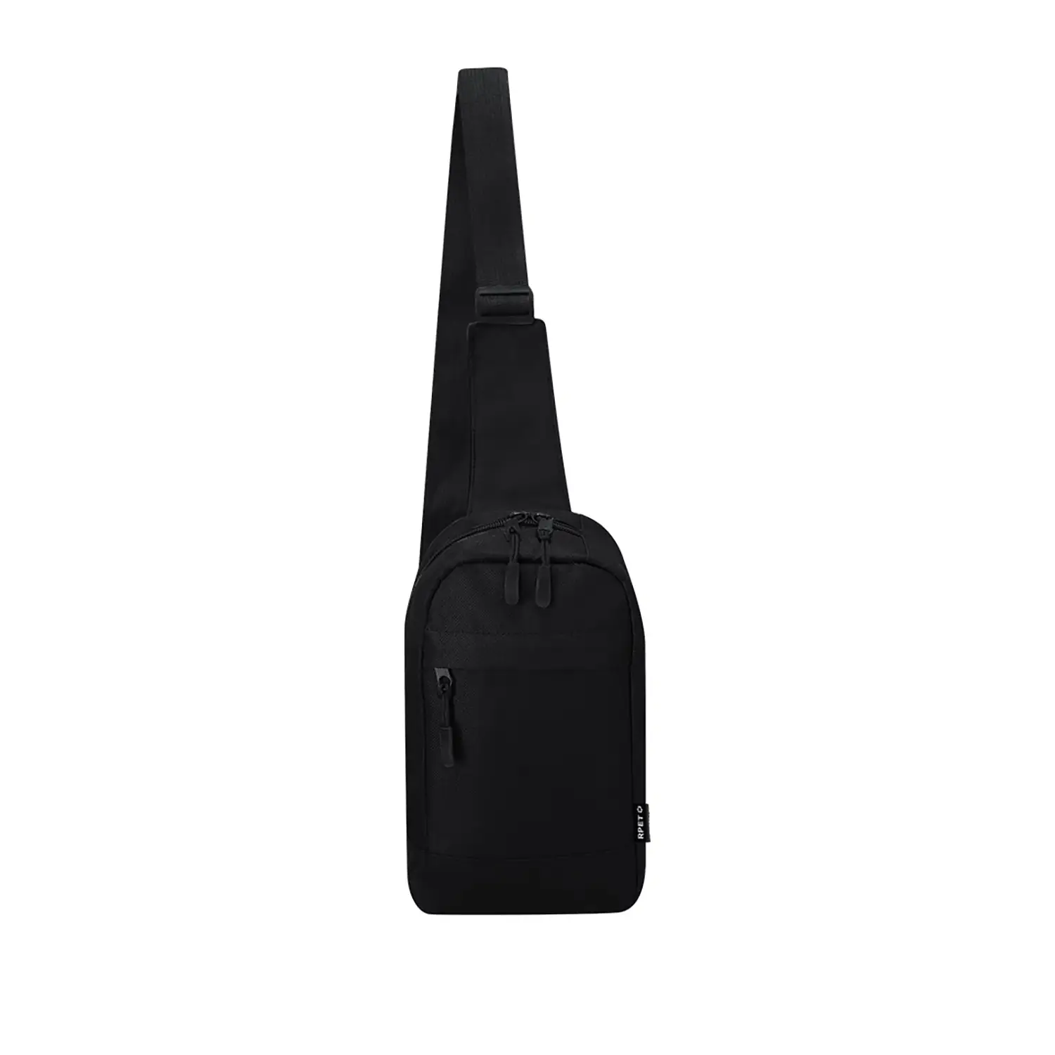 Borsa a tracolla RPET – Regolabile | Tasca con zip | Compatta | Riciclata