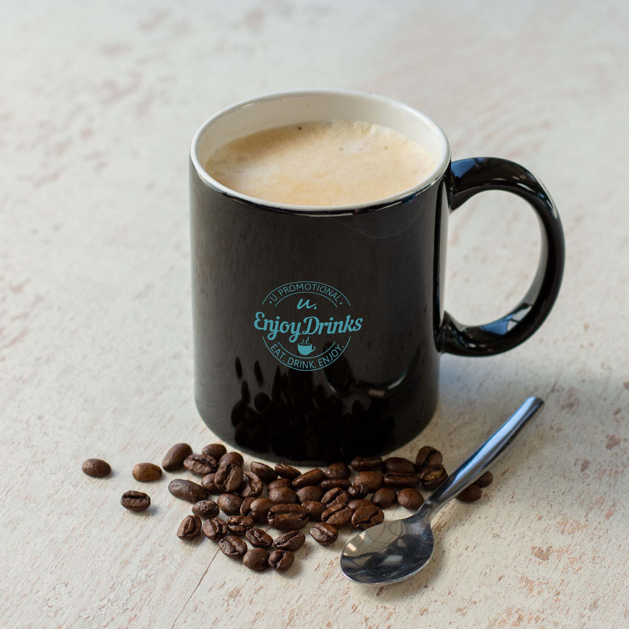 Tasse Kitty - 350 ml | Farbig + weiße Innenseite | 1-4 Farbdruck