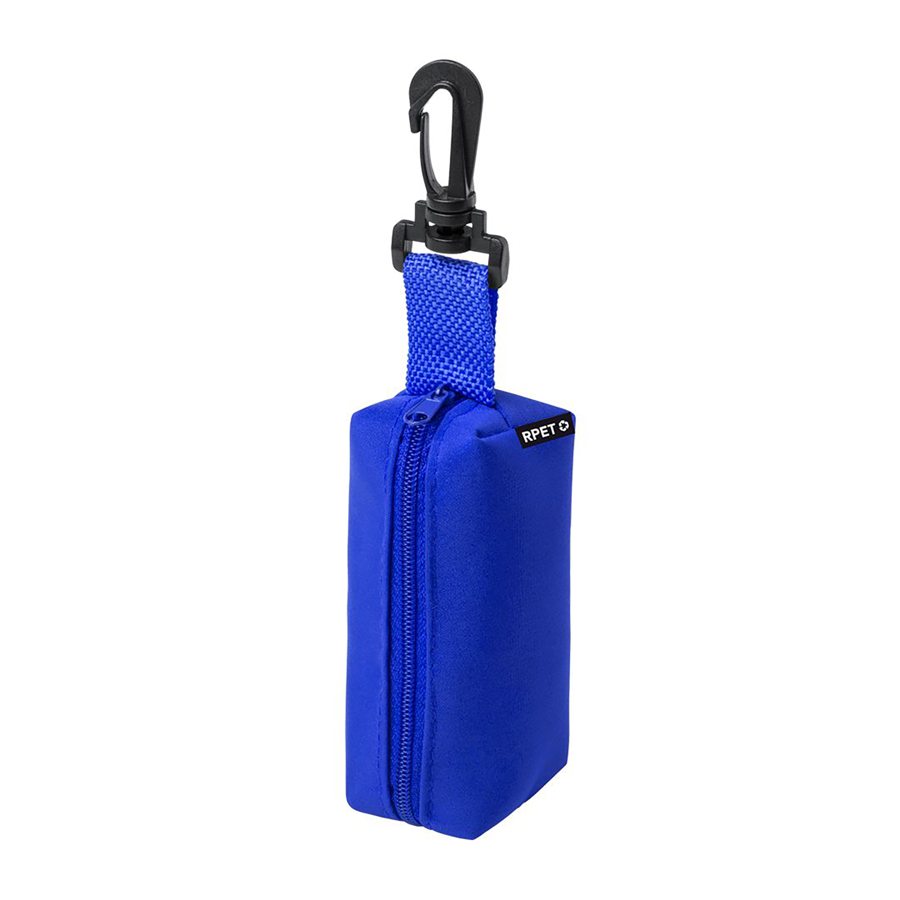 Trousse RPET Krolan - Polyester 420D | 8 Crayons Couleur + Taille-Crayon | Mousqueton