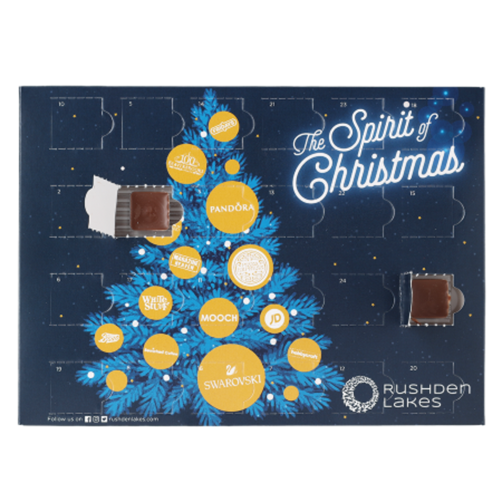 Calendrier de l’Avent A5 – Chocolat belge Callebaut | Quadrichromie | 24 cases