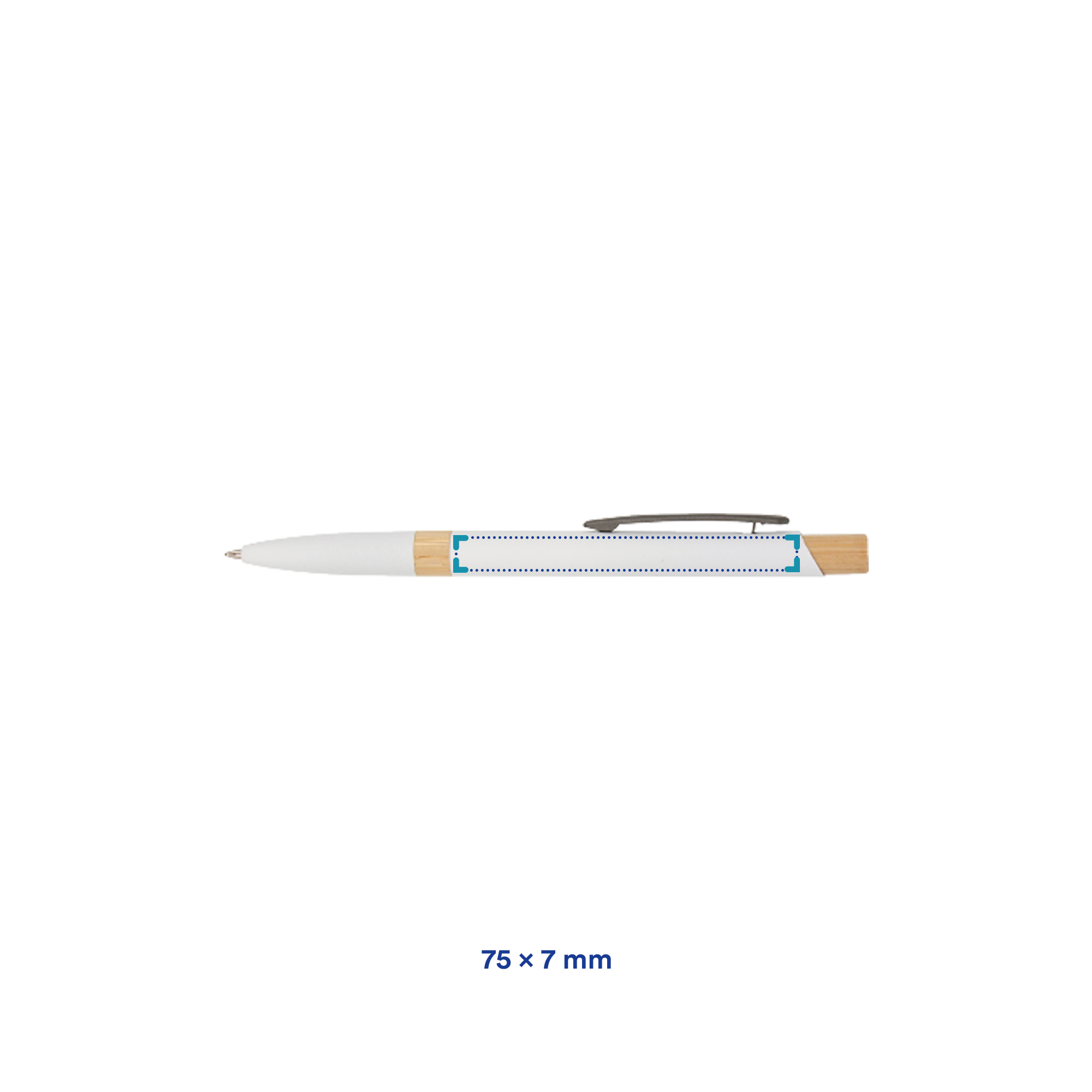 Stylo bille en aluminium recyclé – Design durable | Aluminium recyclé | Mécanisme à pression | Encre bleue