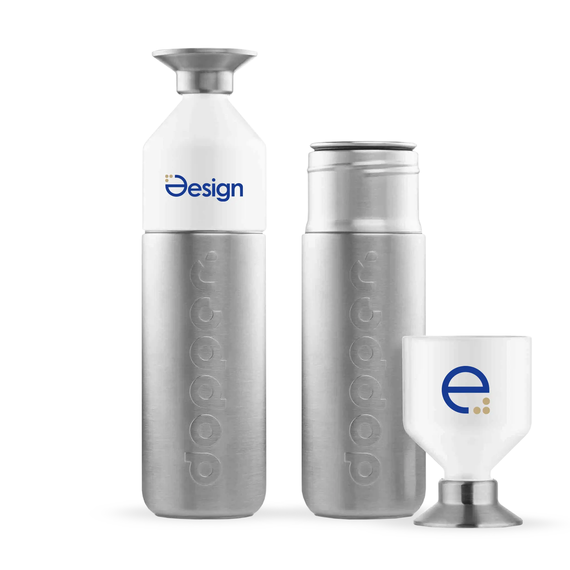 Dopper Steel - 1100 ml | Edelstahlflasche mit Becher