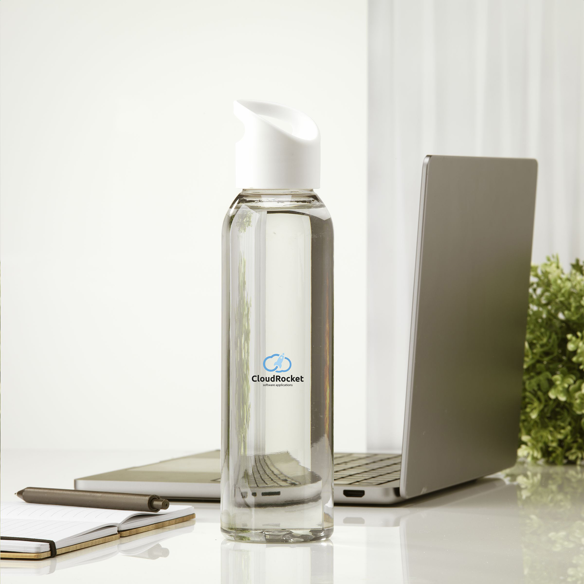 Wasserflasche aus RPET – 650 ml | Klare Optik | GRS-zertifiziert | Schraubdeckel | Auslaufsicher