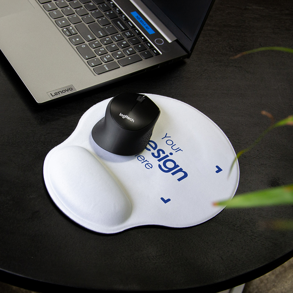 Tapis de souris anti-dérapant | Dessus souple | Ergonomique | Impression une couleur