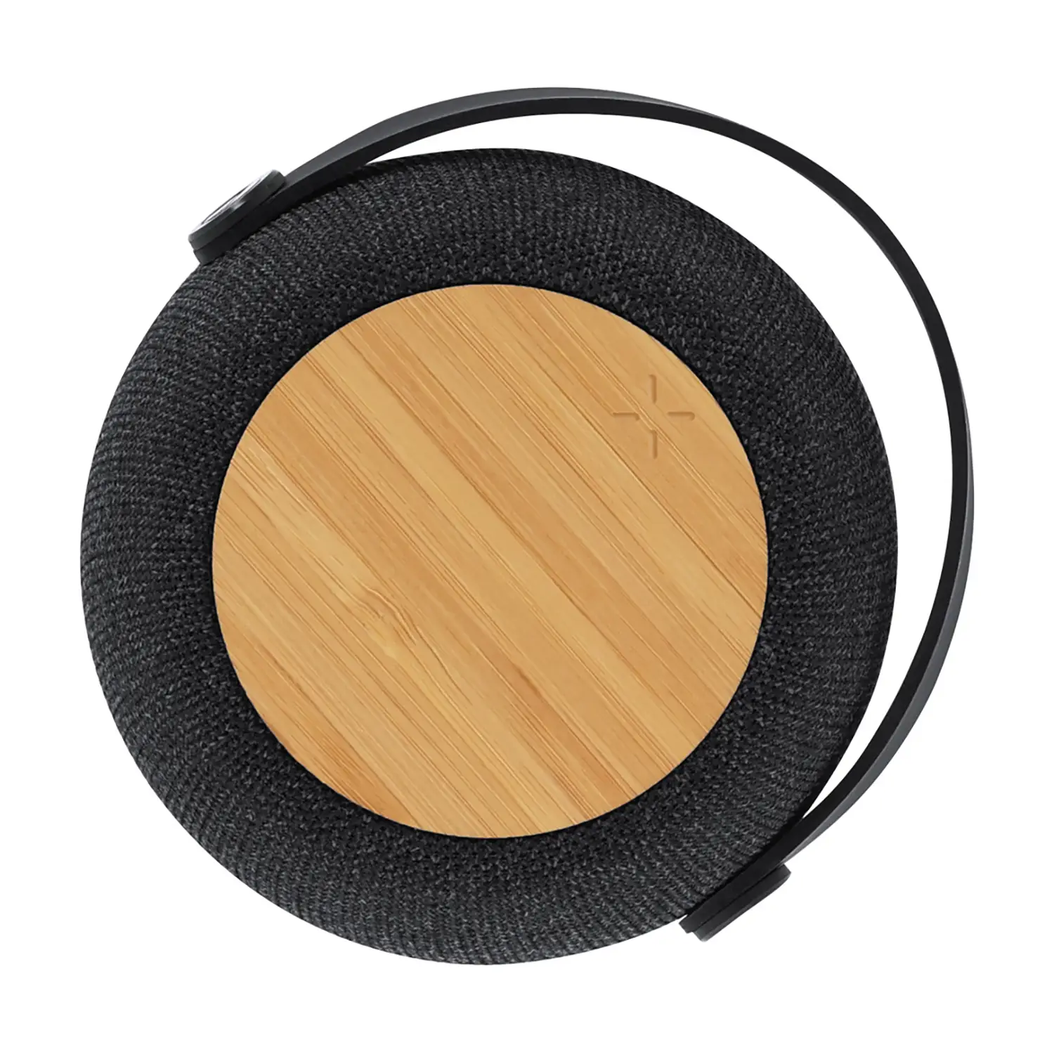 Lautsprecher mit Ladefunktion – 15W kabellos | Bluetooth | LED-Licht | RPET & Bambus