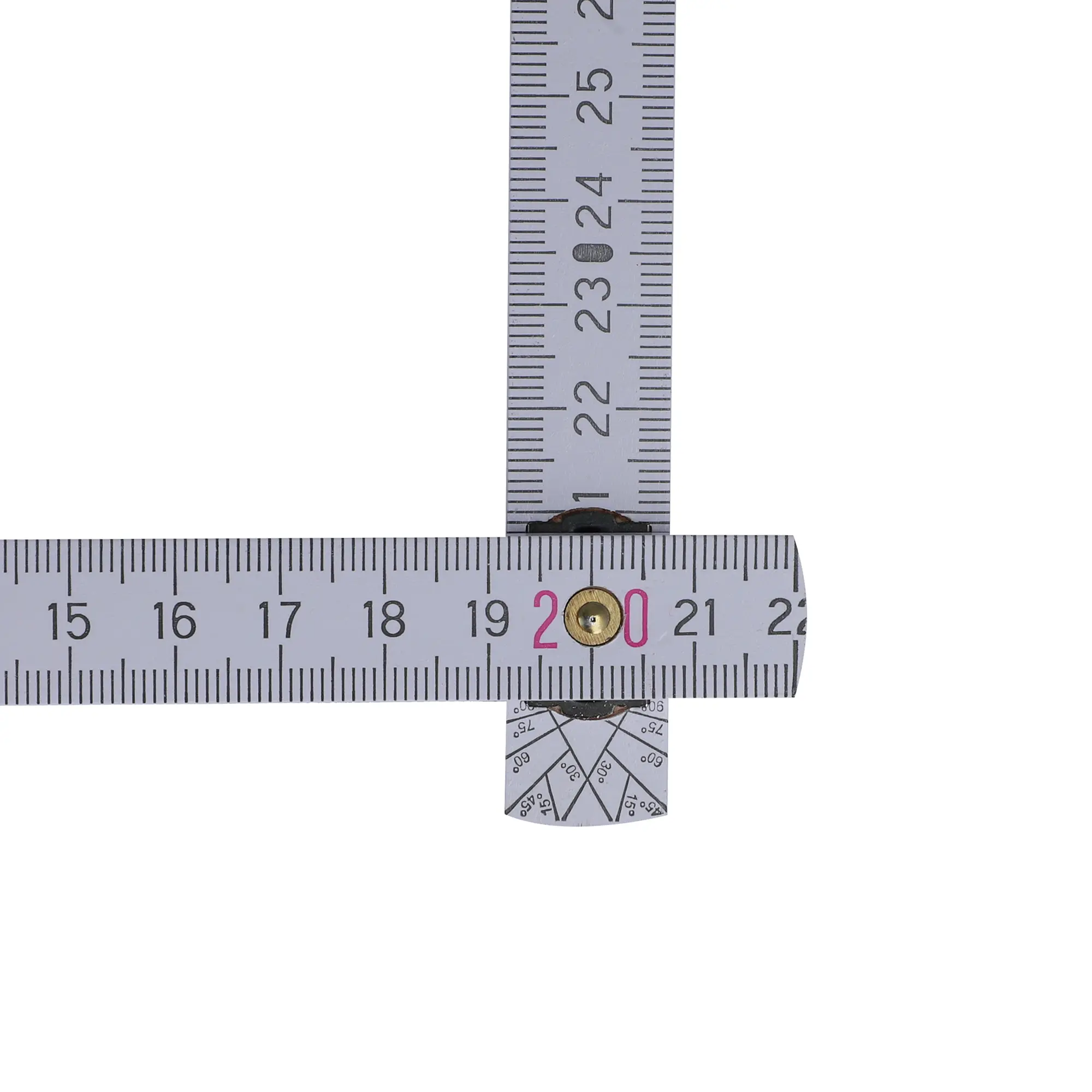 Gliedermaßstab – 2 Meter | Lackiertes Holz | 10 Glieder | Metrisch