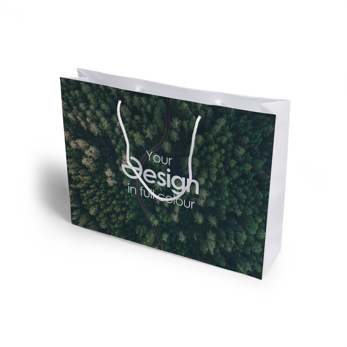 Sac en papier brillant - A4 | Fabriqué en Europe | Impression intégrale