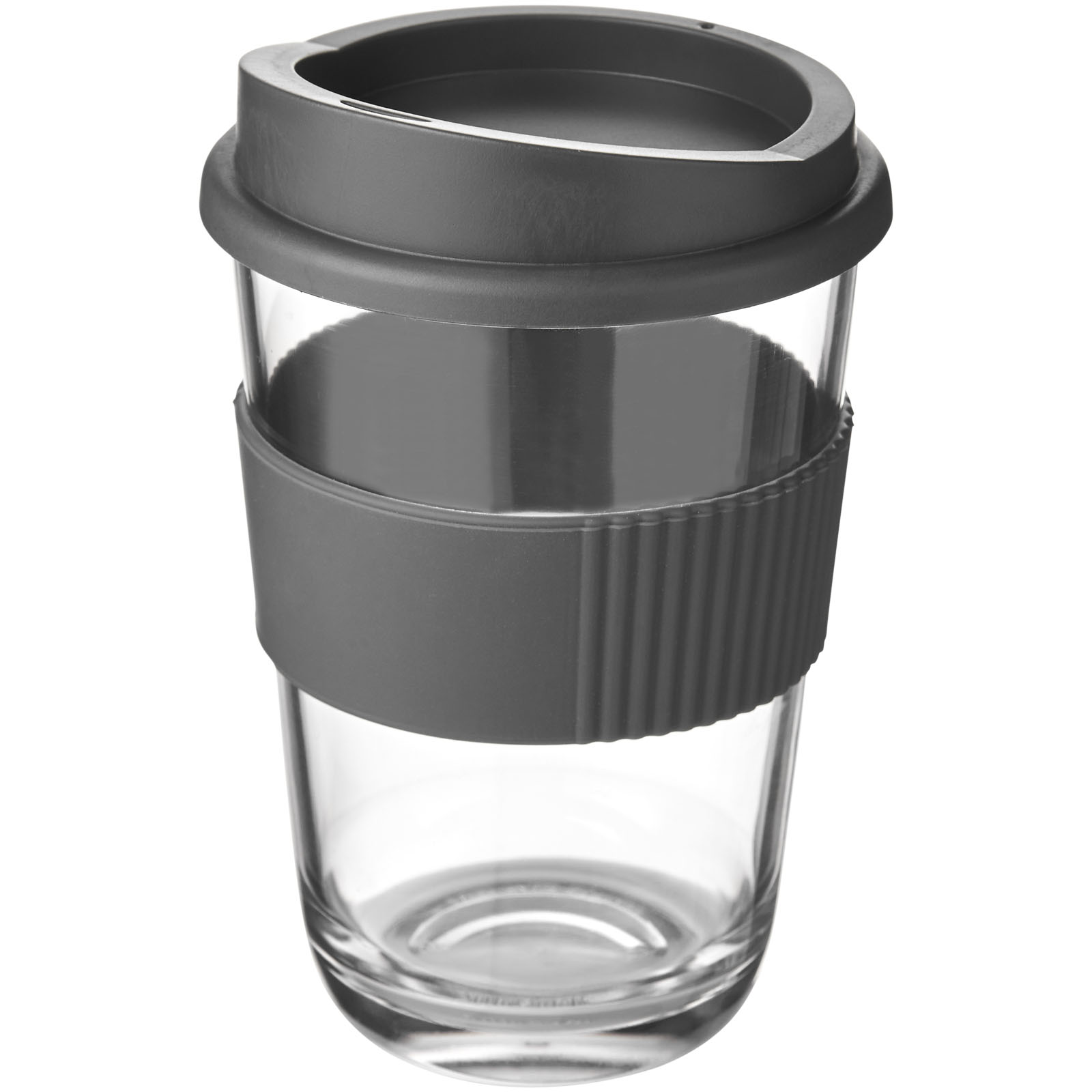 Koffie to go beker Angelo - 300 ml | Kunststof | Siliconen handvat | 1 kleur bedrukking