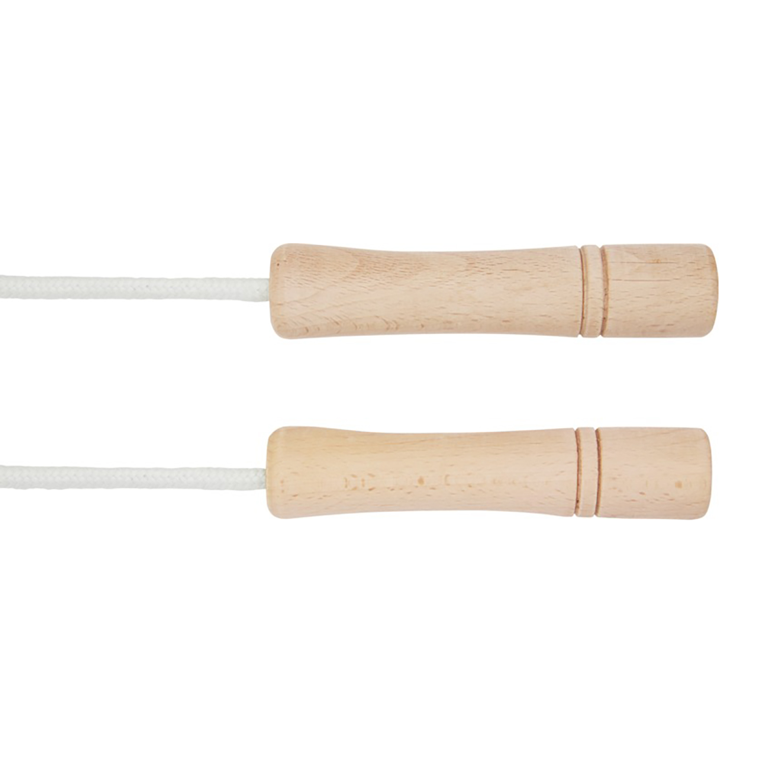 Corde à sauter en bois – Corde coton | Prise en main confortable | Pochette incluse | Fitness