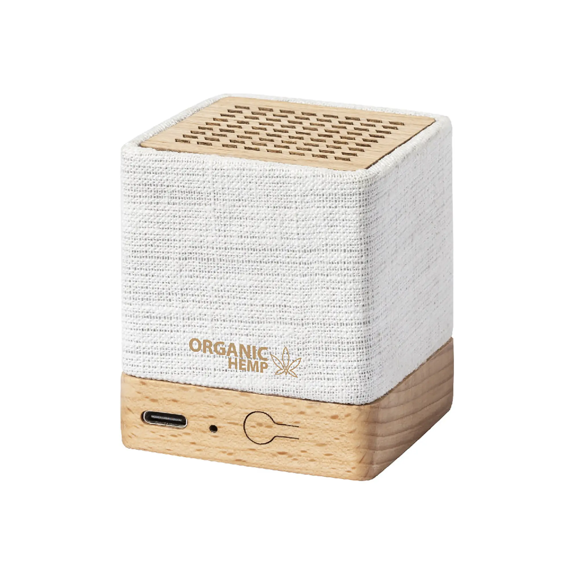 Speaker Bluetooth in fibra di canapa – Dettaglio in bambù | USB