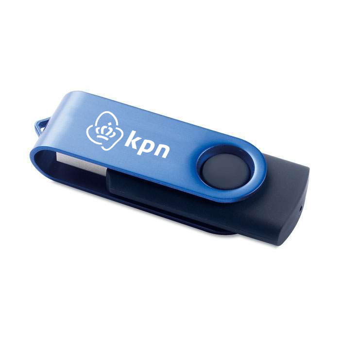 USB-Stick Rotodrive - Blacky | Farbige Kappe + Schwarzer Stick | 1-32 GB | Vollfarbe