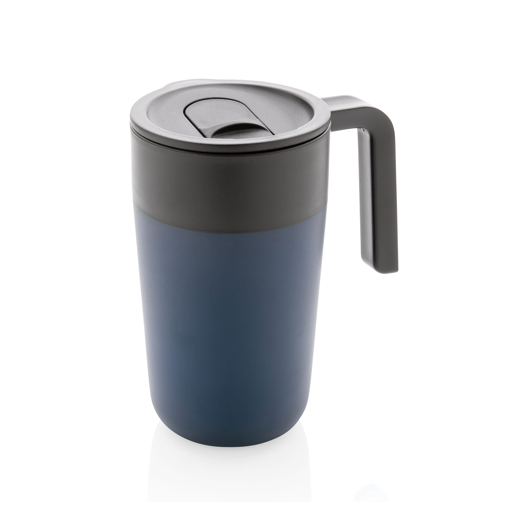 Koffie-to-go beker Martin - 480 ml | Gerecycled RVS | Gravure en tot 4 kleuren bedrukking