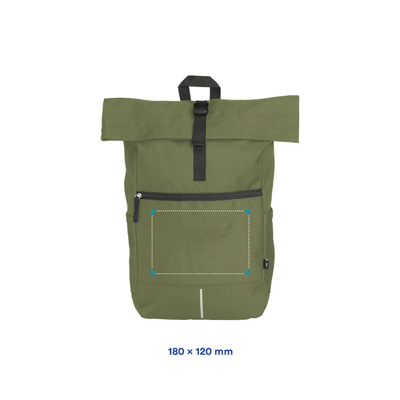 Sac à dos de courrier | Plastique recyclé | 24 litres | Impression 1 couleur