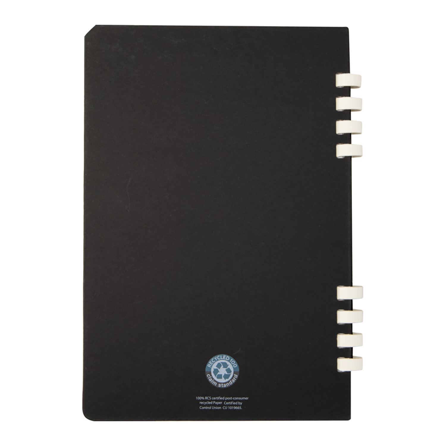 RCS-recyceltes spiralnotizbuch – Fester einband | 60 linierte blätter | Papier-spirale | A5