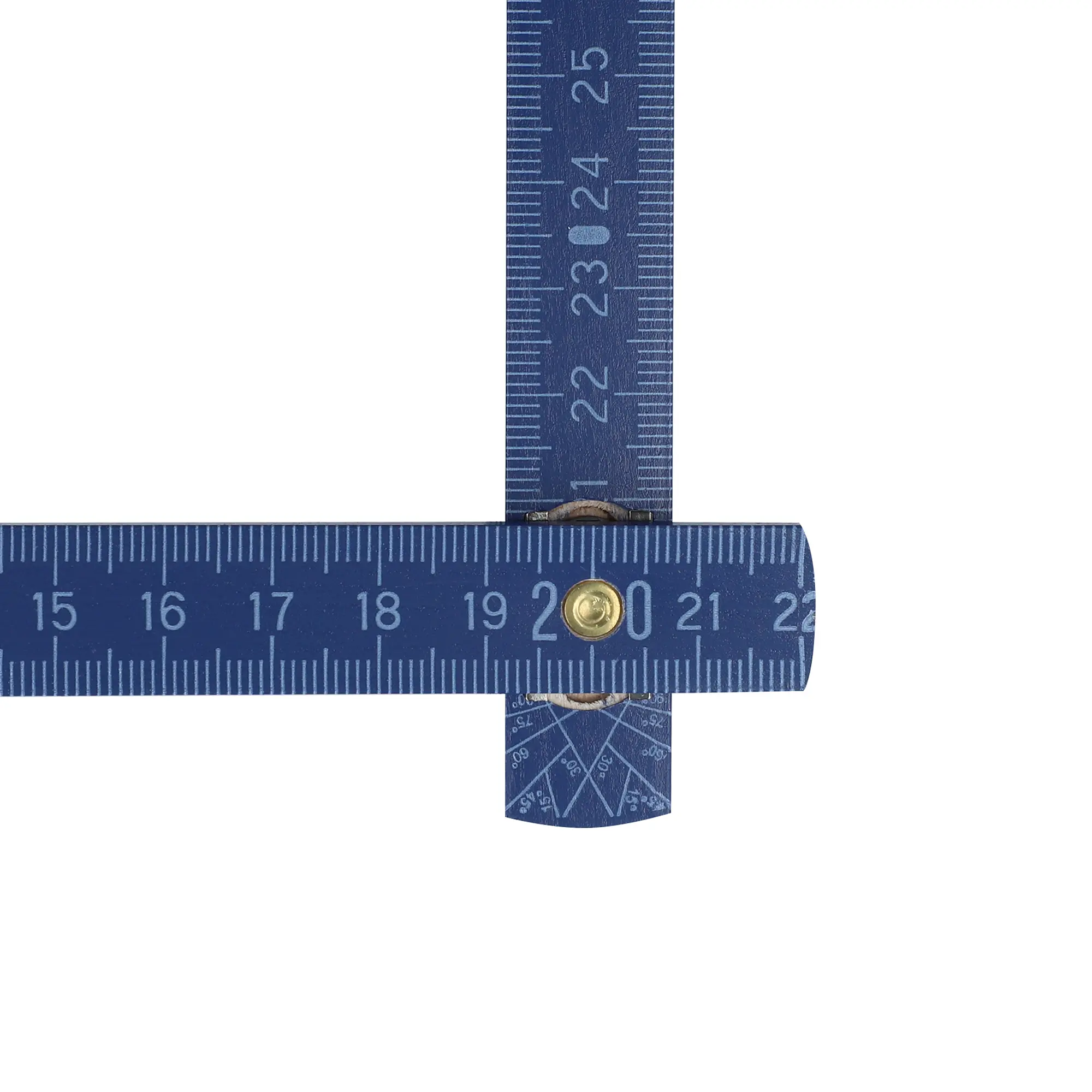 Gliedermaßstab – 2 Meter | Lackiertes Holz | 10 Glieder | Metrisch