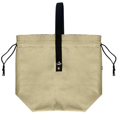 Pochette déjeuner Goodjour - 220 gr/m2 | Fabriquée en France | Coton recyclé | Fermeture cordon