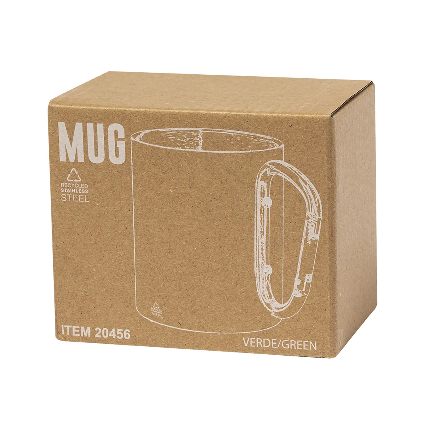 Tasse en acier recyclé – 300 ml | Double paroi | Réutilisable | Solide