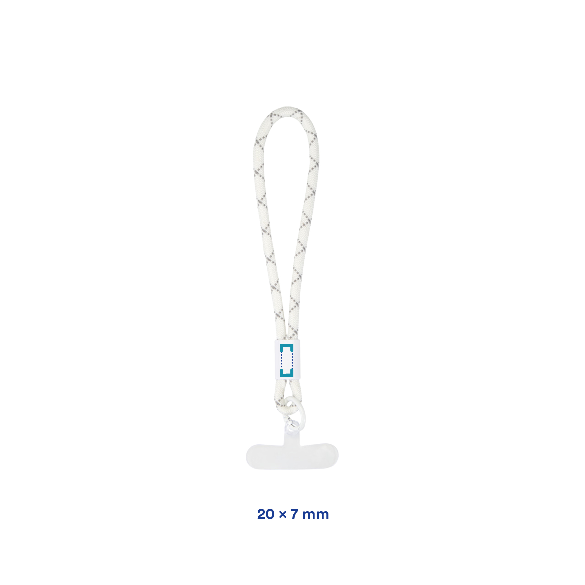 Smartphonepolsband Emma – Duurzaam & handsfree | Gerecycled ABS | 15 cm polsband | Transparante inzet